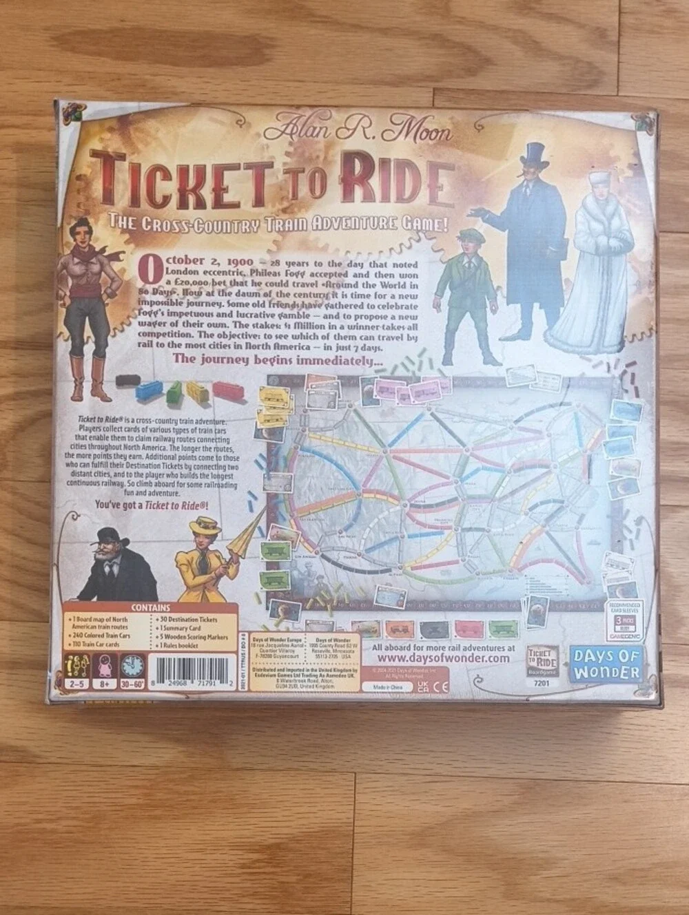 Ticket to Ride Board Game By Days Of Wonder Ages 8+ NWT